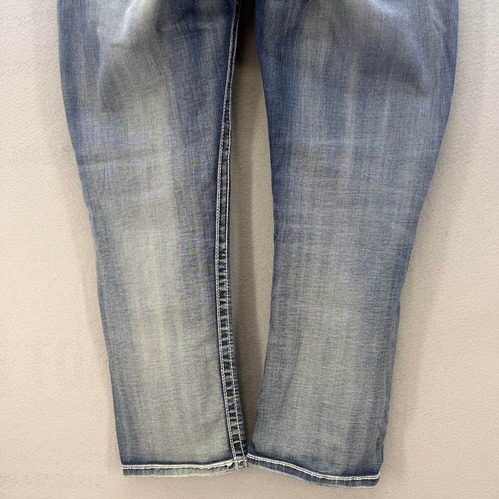 BKE Denim Culture Jeans Womens 32 (14) Blue Straight leg Mid Rise Preppy Casual - Picture 5 of 14